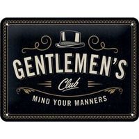 Blechschild 3D-GENTLEMEN`S CLUB